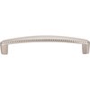 Elements By Hardware Resources 128 mm Center-to-Center Satin Nickel Rope Detailed Lindos Cabinet Pull Z115-128SN